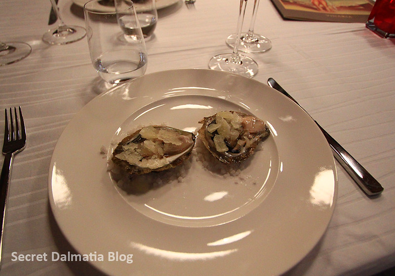When on Peljesac... Ston oysters with lemon granita