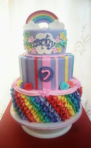 Lennie Rodavia's Colorful Cake