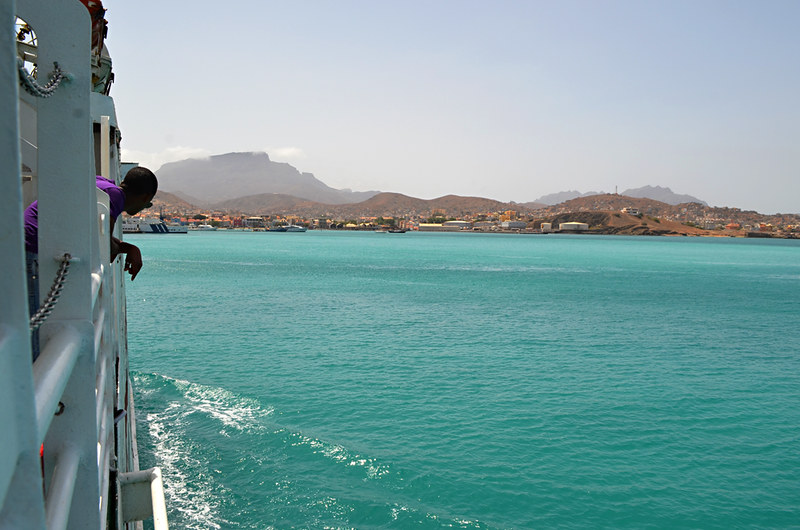 Turquoise water, Port at Sao Vicente, Cape Verde