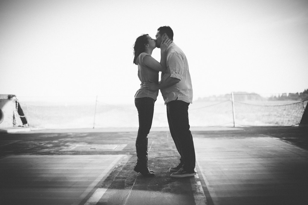 Seattle Ferry Boat Engagement Photos