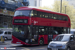 Wrightbus NBFL - LTZ 1445 - LT445 - Go Ahead London - Dulwich Library 12 - London - 150423 - Steven Gray - IMG_0033