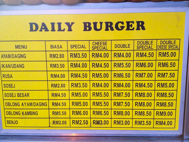 Daily Burger Ramly at Taman Sri Gombak • AppleFoodees