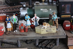 Waiting for the train, at the Fort Bragg Model Railroad