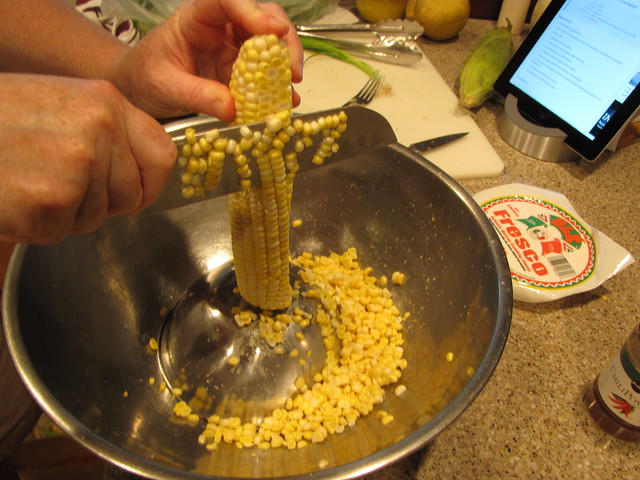 Easy Trick for Cutting Corn Off The Cob