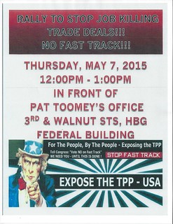 TPP Rally in Harrisburg, PA on May 7, 2015