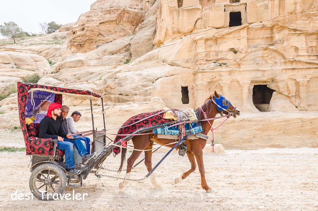 Horse carriage in Petra 