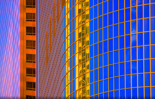 california abstract hot reflection sunrise grid us losangeles skyscrapers unitedstates heat dtla primarycolors shimmer heatwave