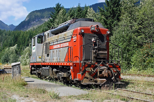 train railway railroad logging switcher wfp sw1200rs woss vancouverisland nimpkishvalley