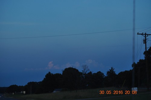 blue sunset sky orange clouds nikon view traveling d5000