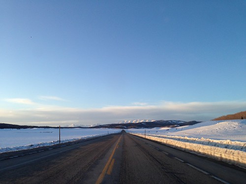 sunset usa snow america highway wyoming 日落 美國 怀俄明州