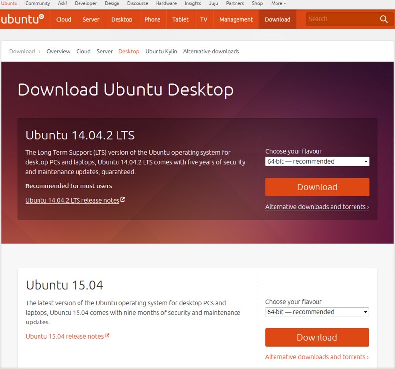 Ubuntu 15.04 не рекомендуется для использования