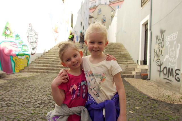 Sisters on the Streets of Portugal