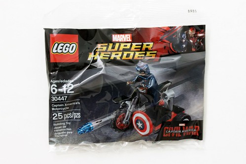 LEGO Marvel Civil War Captain America's moto 30447 polybag Entièrement neuf sous emballage