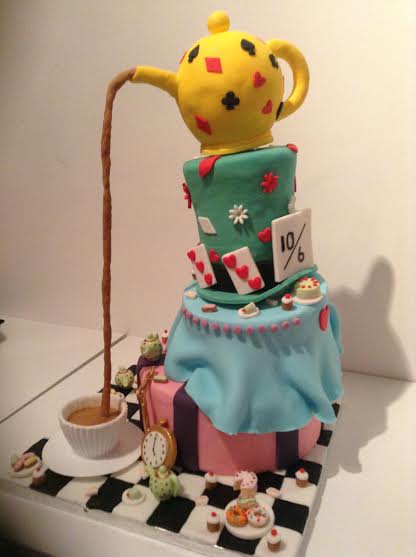 Mad Hatters Tea Party Cake by Kat Sutherland - Hobby Baker
