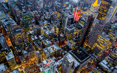 newyorkcity windows red urban usa newyork streets color cars lines architecture america buildings concrete gold lights cityscape unitedstates dusk structures streetlife busy citylights rushhour colourful citystreets yellows bigapple metropolitan citycentre automobiles urbanscape urbanlife litup corporaterealestate obliqueview architectureatnight
