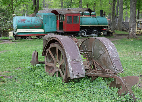 tractor abandoned unitedstates caboose westvirginia derelict steamengine steamtrain narrowgauge rowlesburg steamlocomotive coolspringspark