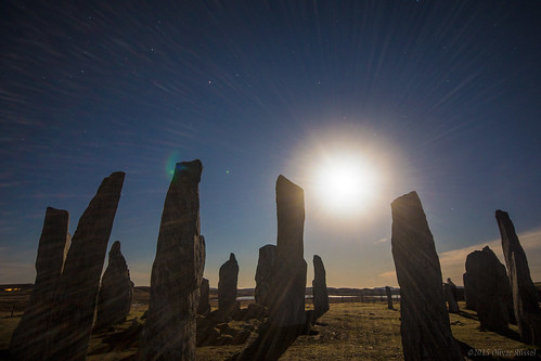 uk nightphotography night stars scotland standingstones fullmoon flare oru pagan 2015 callanishstandingstones moonflare chlachanchalanais