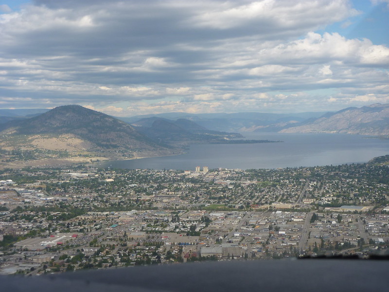 View from our scenic flight over the Okanagan Valley
