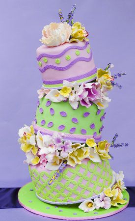 Cute & Whimsical Cake by Project Wedding