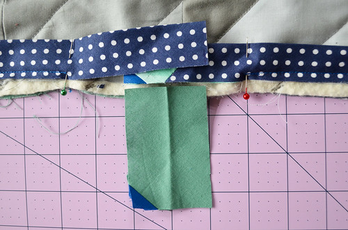 Step 2: Trim overlap to be width of binding