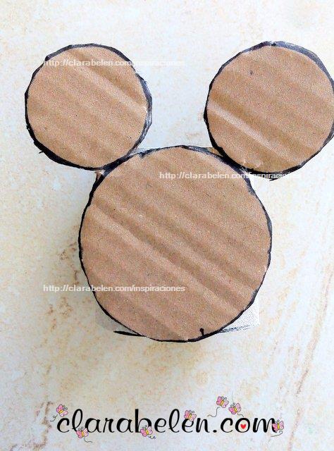  cómo dibujar silueta de cabeza de Mickey Mouse y Minnie Mouse