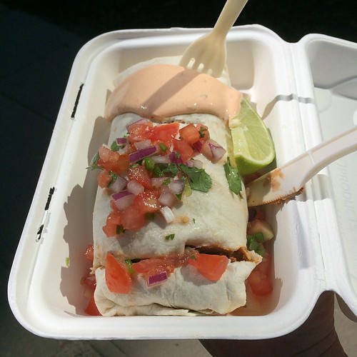 Breakfast burrito from Sailin' On #yegfood