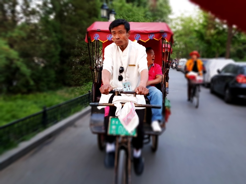 Rickshaw ride Beijing