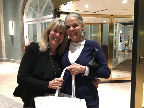 Animals Asia US Ambassador Ali Macgraw and Animals Asia Jill Robinson embrace for the bears!