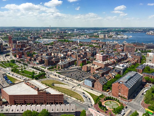rooftop boston architecture downtown view rooftops massachusetts newengland northend pw customhouse customhousetower