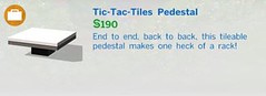 Tic Tac Tiles Pedestal
