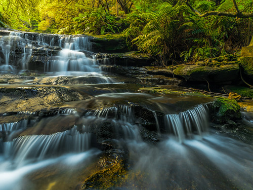 longexposure sunlight landscape australia bluemountains waterfalls cascades leura