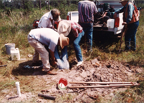 Soil scientists surveying Georgia soils