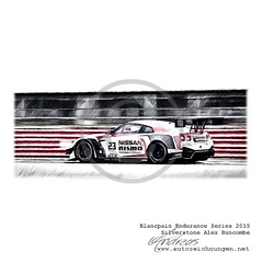 Blancpain Endurance Series 2015 - Silverstone | Alex Buncombe |  #cardrawing #Pencildrawing by www.autozeichnungen.net