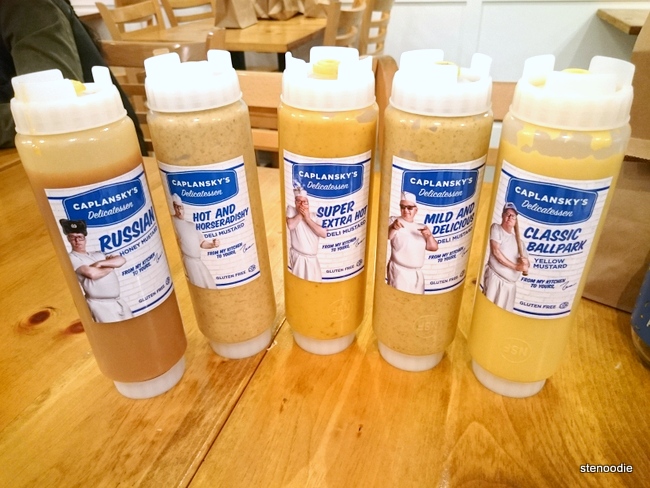 5 bottles of Caplansky's mustard