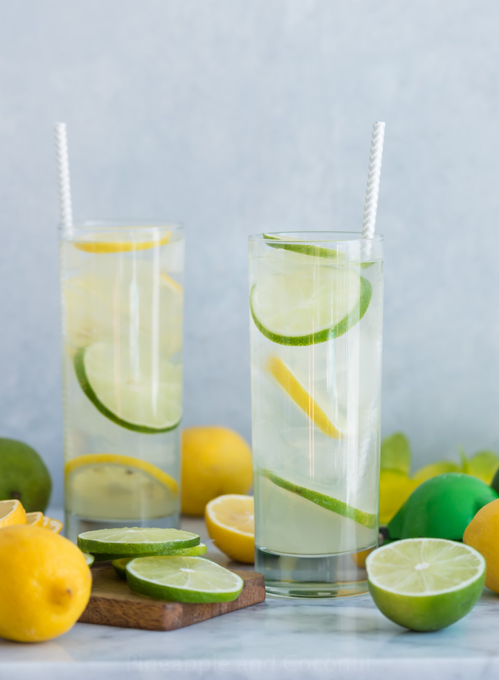 Simple Citrus and Coconut Cocktail www.pineappleandcoconut.com