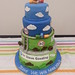 Four tiered transport leaving cake