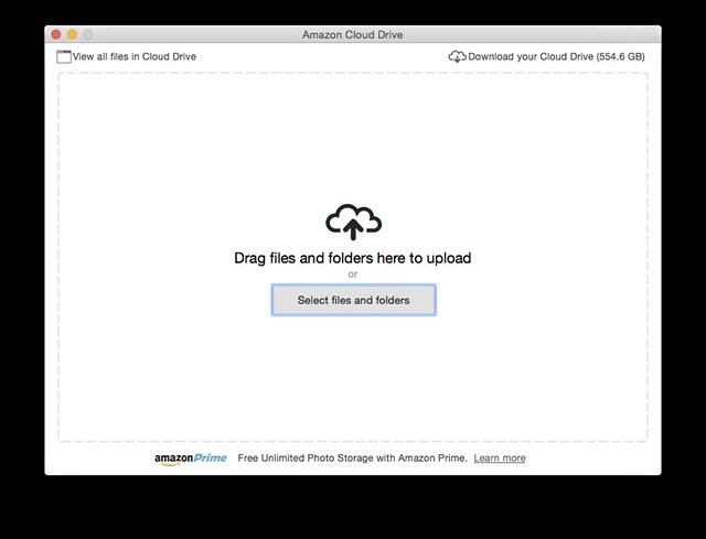 不怎麼好用的 Amazon Cloud Drive Desktop App