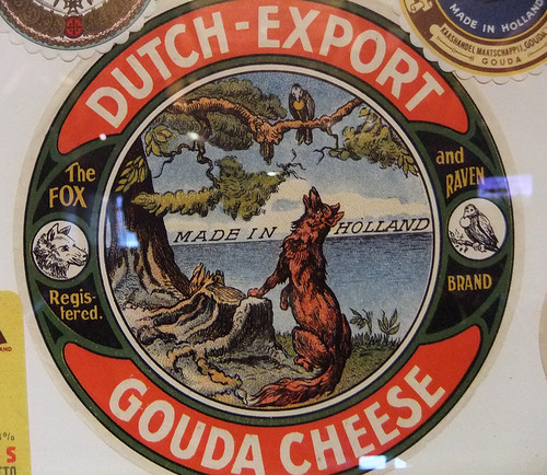 Cheese Label in Gouda, Holland