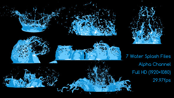 Water Blast Logo - Premiere Pro - 63