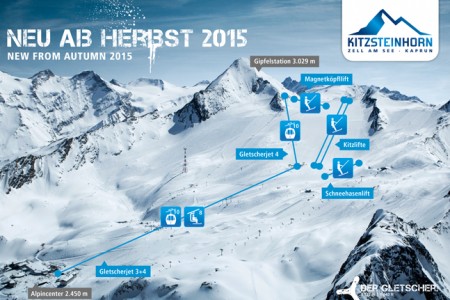 Na Kitzsteinhorn rychleji a pohodlněji už od podzimu 2015
