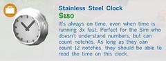 Stainless Steel Clock