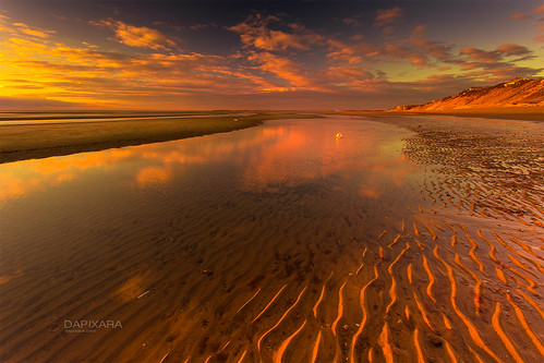 sunset cloud beach water clouds reflections sand capecod massachusetts lowtide hideaway eastham cloudreflections