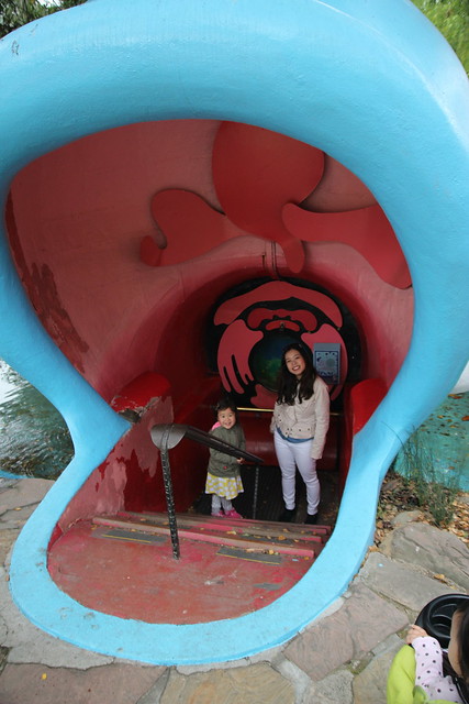 In the whale's mouth at Fairyland