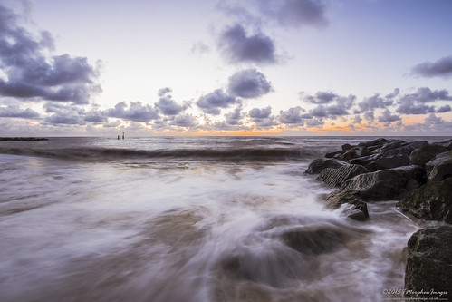 morning sea sky seascape water clouds sunrise canon dawn coast suffolk rocks waves colours fisheye coastal rush groyne southwold eastcoast