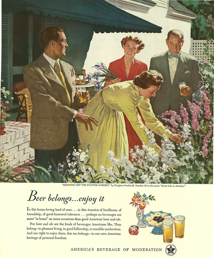 032. Showing Off the Flower Garden by Douglass Crockwell, 1949