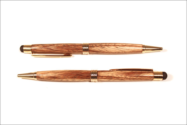 Streamline Zebrawood Stylus Pens