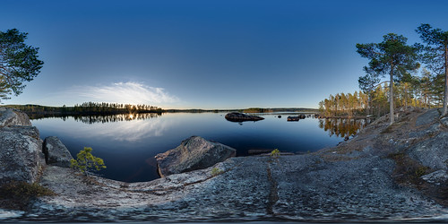 sunset panorama lake pano 360 180 ptgui equirectangular hagfors gröcken vämland