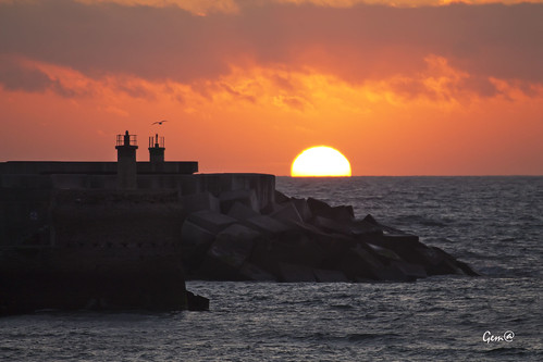 sea sky españa seascape beach marina sunrise mar spain asturias playa luanco amanecer cielo asturies canon1100d