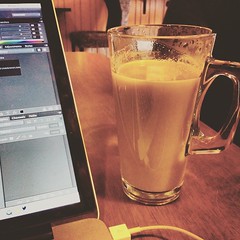 Work and #coffee + #Baileys. Ça 'C'est la Vie' #Moncton