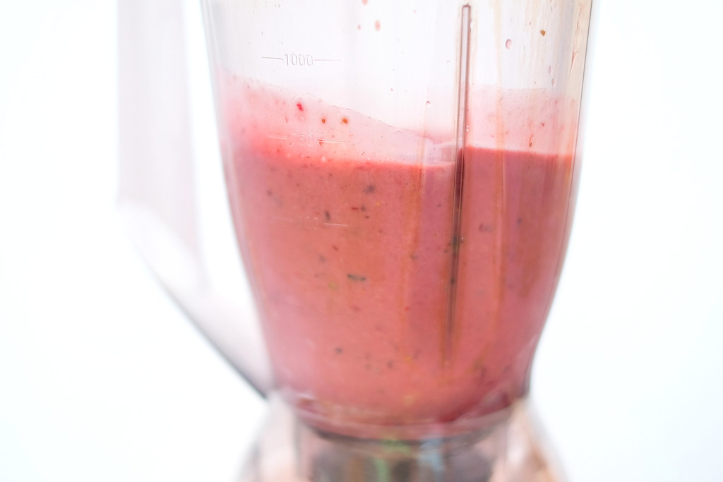 Blending Mixed Berry Smoothie with Ocean Spray